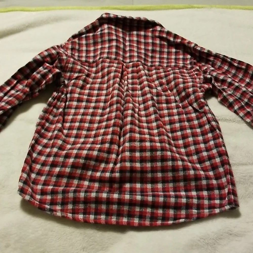 Oshkosh B'Gosh Boy's Plaid Button Down Long Sleeve Shirt